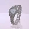 Reloj de Cuarzo para Mujer al por Mayor de Comercio Exterior Transfronterizo en Oro Rosa con Diamantes Completos, Estilo de Nicho y Diseño Incrustado de Diamantes