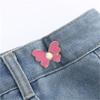 [Hebilla de Mariposa para la Cintura] Hebilla de Aleación Desmontable sin Costuras Cintura Cambio Grande a Cintura Pequeña Botón Cinturón sin Clavos