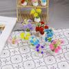 Casa de muñecas casa de muñecas accesorios maceta mini modelo simulación planta pequeña en maceta micro-paisaje adornos planta con flores en maceta