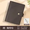 Caderno Retro de Couro Genuíno A5 com Folhas Soltas para Reuniões de Escritório, Couro Macio com Padrão Lichia, Personalizável para Negócios com Impressão de Logo