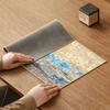 Tapete para Chá Qianli Jiangshan Tecido Jacquard Toalha de Mesa para Chá Novo Conjunto de Chá Chinês Acessórios Tapete Impermeável para Bandeja de Chá Tapete para Mesa de Chá