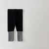 Calça Legging Fina INS Outono/Inverno para Bebês Meninos e Meninas Calça Quente Fina de Malha para Bebês Ano Novo