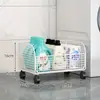 Estante de Almacenamiento para Baño Carrito con Ruedas para Inodoro de Baño Estante de Almacenamiento para Detergente de Lavandería de Pie al Lado de la Lavadora