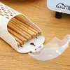 Soporte Sencillo para Palillos de Cocina con Tapa, Estante de Almacenamiento de Plástico para Palillos Montado en la Pared, Organizador Multifuncional de Palillos con Drenaje