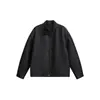 ACE Diseño Simple y Moderno, Nueva Chaqueta de Trabajo Estilo Chino con Cuello Alto para Hombre, Abrigo Elegante y de Corte Holgado HJ5933