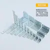 Venta al por mayor de fábrica código de ángulo chapado en zinc blanco código de ángulo recto de 90 grados soporte para tablero de armario de ropa código de ángulo en forma de L soporte para muebles