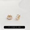 Color conservando oro de 14k barra T cuentas de circonio hecho a mano DIY pulsera de cristal con cuentas anillo de perforación con cuentas anillo giratorio materiales accesorios de joyería