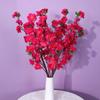 Ramos de Flor de Pêssego Simulados, Árvores de Flor de Pêssego Falsas, Flores de Seda, Ramos de Flores Artificiais Falsas, Arranjo Floral para Vaso de Quarto de Flor Única, Flores Decorativas Atacado
