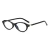 Óculos de Sol Ovais Estilo Nerd Novo Estilo Transfronteiriço Moda Europeia e Americana Personalidade Versátil Estilo de Rua Óculos de Sol Olho de Gato de Alta Qualidade para Mulheres
