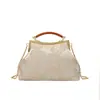 Bolsa Bordada Estilo Chino Transfronteriza Nueva Tendencia de Moda para Mujer Bolso Portátil con Clip Bolso de Cadena Elegante Simple Bolso Cheongsam