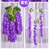 Decoración de Boda Personalizada Tiras de Flores Glicinia Simulada Flor de Frijol Popular Flor de Tres Puntas Simulada en el Techo Enredadera de Flores Paseo Flor de Glicinia Simulada