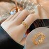 Anillo Versátil Elegante Coreano con Números Romanos y Diseño de Concha, Anillo para Dedo Índice, Nuevo Anillo Personalizado de Moda para Mujeres, Venta al por Mayor