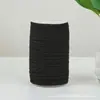Al por mayor en stock 0.3cm-1.2cm Correa de Carreras Blanca y Negra Accesorios de Ropa Puño de Correa de Carreras Banda Elástica Banda Elástica Plana