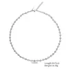 Venta Caliente Transfronteriza Moda Ins Exquisito Collar de Acero Inoxidable Cadena Lisa de Acero de Titanio Cadena de Clavícula Minimalista de Gama Alta de Nicho para Mujeres