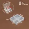Caja de Almacenamiento de Plástico Transparente de 5 Compartimentos, 8 Compartimentos, 10 Compartimentos, 15 Compartimentos, 24 Compartimentos para Cuentas, Componentes, Joyería y Piezas