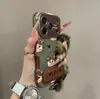 Adecuado para Funda de Teléfono Apple 17 Pro Max, Nueva Funda de Lente de Cobertura Total de Gama Alta para iPhone 16, Funda de Otoño e Invierno con Fondo Verde y Diseño de Bebé Llorando