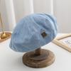 Chapéu de Sol Pequeno Estilo Coreano Versátil Moda Mostrando o Rosto Chapéu de Pintor Celebridade da Internet Boina Jeans Vintage Estilo Japonês para Meninas