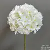 Flores Artificiais Brancas para Arranjos de Casamento, Materiais de Flor Falsa de Hortênsia, Decorações de Corredor de Salão de Casamento, Arte Floral em Cascata de Rosas Atacado