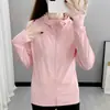 Chaqueta de Protección Solar para Mujer 2025 Verano Nueva Marca de Moda UPF50+ Seda de Hielo Transpirable Ultradelgada Manga Larga con Capucha Abrigo Casual