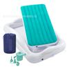 Colchón Portátil Inflable de PVC para Niños, Cama de Viaje Desmontable, Piel de Cama de Terciopelo, Protección en los Cuatro Lados, Amigable con la Piel, Fabricante Transfronterizo