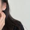 Pendientes de plata de ley 925 con forma de calabaza y calcedonia para mujer, diseño chino simple y nuevo, compactos, con personalidad, pendientes básicos E0122