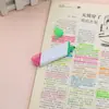 Fornecer marca-texto de duas cores Marca-texto Diamond suporta logotipo impresso Caneta de pintura para estudante Etiqueta Caneta de papelaria