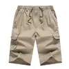 Pantalones Casuales Cruzados Nuevos para Hombre, Corte Holgado, Talla Grande, Shorts Finos de Playa, Shorts Deportivos Multibolsillos para Exteriores para Hombre