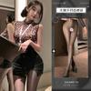 Lencería Sexy para Mujer Uniforme de Secretaria Elástico Ajustado Falda Corta Ceñida a las Caderas Deseo Puro Conjunto de Dos Piezas 100524