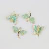 Colgante de Libélula Mariposa con Goteo de Aceite de Aleación Colgante Serie Insectos Versátil Material Hecho a Mano Accesorios Accesorios de Joyería DIY