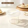 Vasos de postre de moda, vasos de leche desechables de doble pared, resistentes al calor, aptos para gelatina, yogur, mousse y postres, plástico con tapas