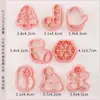 Mini Moldes para Galletas de Dibujos Animados Sanrio Hogareños Moldes de Sandía Estéreo 3D Corte a Presión Horneado de Fondant Hecho a Mano