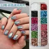 Lantejoulas para nail art 12 cores decorações para nail art 1mm tamanho misto bolinhas materiais DIY acessórios para decoração de unhas postiças