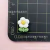 Flores de Hoja Mini Flores de Cinco Pétalos Accesorios de Resina DIY Pegamento Cremoso Pinzas para el Cabello Accesorios para el Cabello Al por Mayor para Niños Zuecos Transfronterizos
