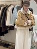 Moda Abrigo Grueso de Piel para Mujer 2024 Invierno Nuevo Suelto Casual Combinable Lana de Cordero Cálido Top