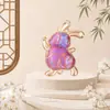 Coelho da Lua do Meio do Outono Estilo Chinês Brocado de Seda Coelho Pingente Acessórios DIY Joias Feitas à Mão Pingente de Colar Decoração de Bolsa de Carro