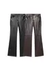 Comercio Exterior Transfronterizo Estilo Europeo y Americano Aliexpress Ropa para Mujer al por Mayor 2025Zra Pantalones de Cuero Casual de Moda Listos para Usar