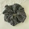 Moda Coreana High-End Scrunchie Floral para Prender Cabelo de Mulher Coque Corda de Cabelo Rabo de Cavalo Baixo Acessório de Cabelo