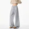 Calça Jogger Casual Masculina Plus Size Bordado Pesado Americano Loose Tendência Marca Primavera Outono Versátil Esportiva Calça Faca Curva