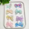 Lazo de tela de malla con lentejuelas ligero, accesorios para el cabello DIY hechos a mano, ropa, zapatos, sombreros, bolsos, muñecas, accesorios decorativos