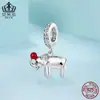 Aifulu Original Prata Esterlina S925 Pingente de Elefante Fofo Charmoso de Animal da Moda e Divertido Contas para DIY Contas Soltas