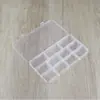 Caja de Embalaje de Papelería de Fabricante Fijo de 11 Compartimentos Cuadrada Transparente de Plástico Ecológico Juguete Educativo Caja de Almacenamiento de Cuentas Caja de Almacenamiento de Artículos de Pesca