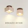 Lámpara de techo para dormitorio a prueba de viento color nogal diseño retro luz para barra de bar sensación de alta gama nueva protección ocular lámpara de techo para sala de estar hierro