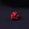 Arena Dorada Morada Tallado Tridimensional Doce Constelaciones Cuentas Sueltas Accesorios DIY Cuentas para Hilo Pulsera Cuentas Budistas Cinabrio Rojo Cuentas Redondas con Agujero