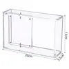Caixa Surpresa de Acrílico Transparente Rotativa Pequeno Suporte de Exibição de Cartas Porta-Retrato Figura Criativa Pop Mart Ornamento DIY