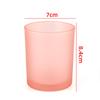 Amazon Vidrio de Color Hecho a Mano Creativo DIY Contenedor para Rellenar Cera con Tapa Vela de Aromaterapia Taza Vacía Spot Venta al por Mayor