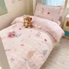 Juego de ropa de cama para dormitorio de tres piezas, 100% algodón, modelo nuevo 2026, sábana individual, funda de edredón, ropa de cama para estudiantes, apto para todas las estaciones