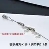 Clipe para Pendurar Quadros Trilho com Porca de Encaixe Cabide de Quadro Fio para Pendurar Quadros Trilho com Corda para Quadro Cabide de Quadro Gancho Ajustável Gancho de Arame de Aço