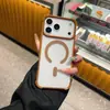 Estilo Ins Coreano Sucção Magnética Compatível com Apple 17Pro Luxo Leve 16 Alta Aparência 15 Cor Doce 14 Casal 13 Telefone 12