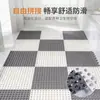 Tapete empalmable antideslizante para baño con drenaje hueco para piso de inodoro y ducha, ensamblaje libre, antideslizante, anticaídas