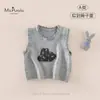 Novedades de Otoño Bebé Infantil Clase A Ropa Infantil Versátil Niña Bebé Parche de Dibujos Animados Chaleco sin Mangas Chaleco Transpirable